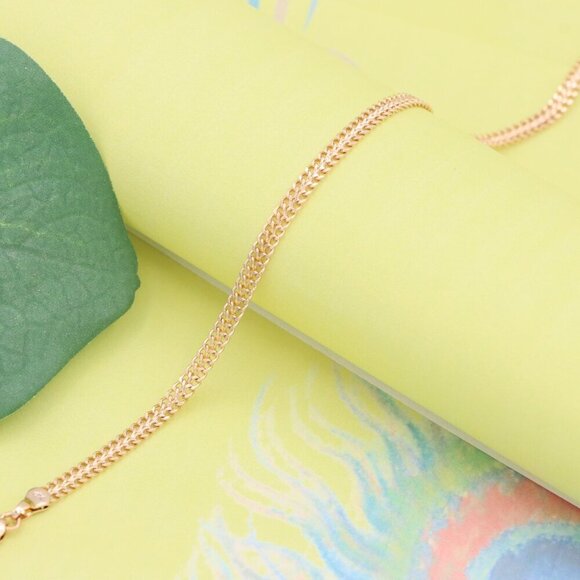 "Minimalist Rose Gold Bracelet with Fine Link Chain, XPBL1116 - Picture 4 of 13